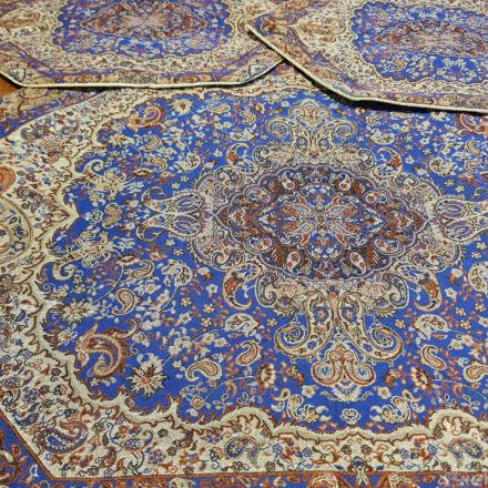 بازار فروش رومیزی ترمه فیروزه ای