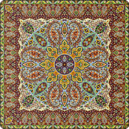 قیمت تولیدی ترمه رومیزی یزدی