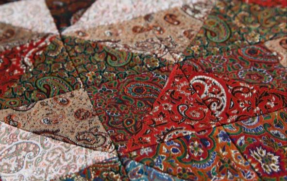 قیمت رومیزی ترمه چهل تکه دوزی