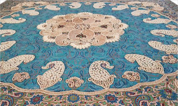 خرید عمده پارچه ترمه سرمه دوزی ارزان