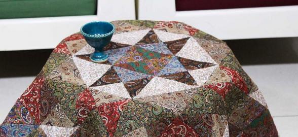 خرید بی واسطه رومیزی ترمه چهل تکه