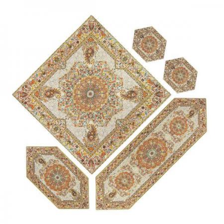 تعداد رنگ بافت شده در پارچه ترمه