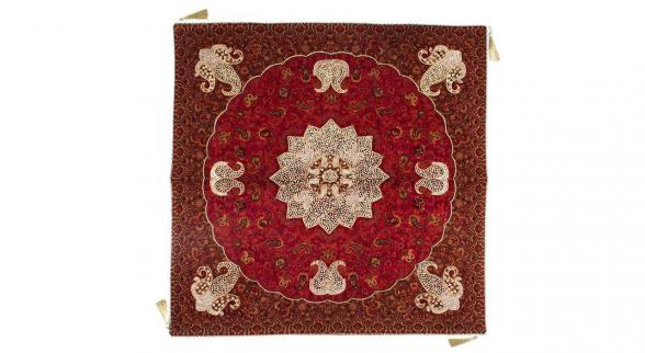 مراکز انواع رومیزی ترمه قرمز