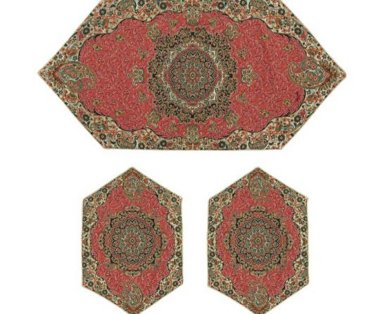 انواع ابعاد ست ۳ تکه ترمه