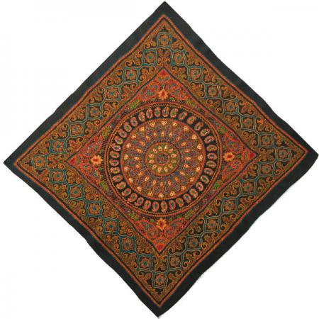 نحوه دوخت انواع رومیزی ترمه چهارگوش