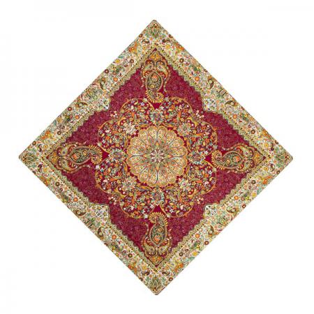 تولید بی واسطه رومیزی ترمه مربعی طرح افشاری