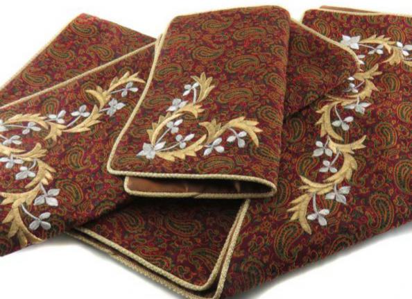 مرکز تولید پارچه ترمه سرمه دوزی